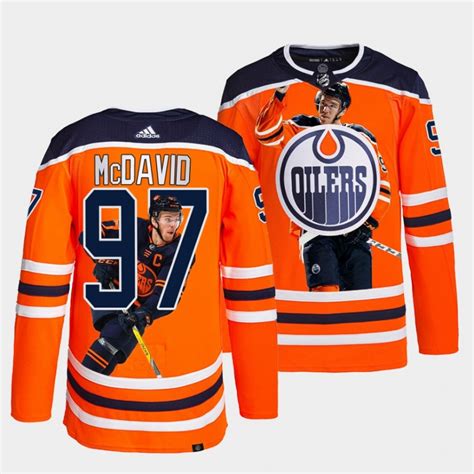Connor Mcdavid Jersey Oilers 2022 Playoffs Impact Player 97 Orange Special