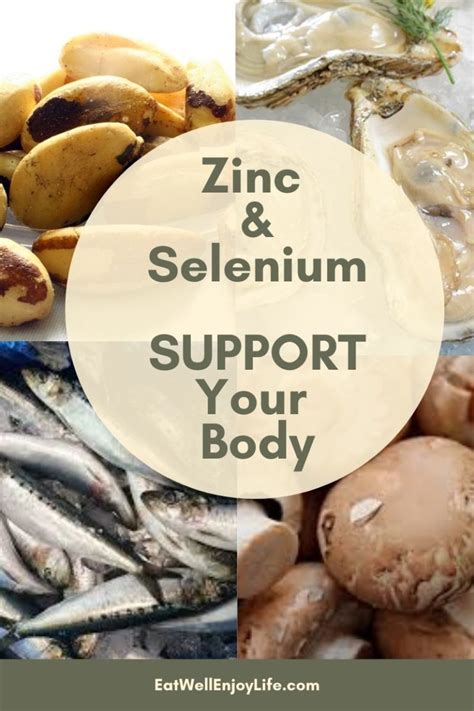 Zinc And Selenium Can Support Your Body Eat Well Enjoy Life