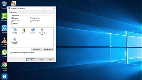 How To Enable Desktop Icons Windows Update Vistu Tutorial Youtube