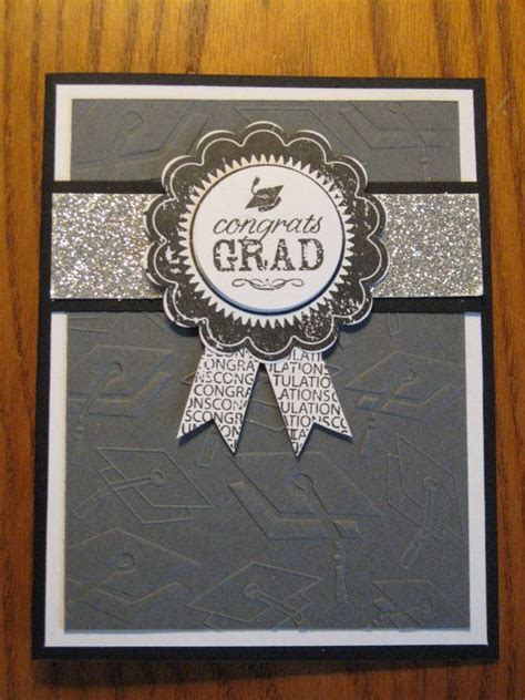 Graduation Handmade Card Award Ribbon College High School Him Or Her