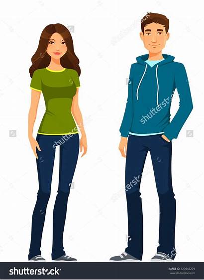 Casual Clipart Clothes Young Wear Vector Friday