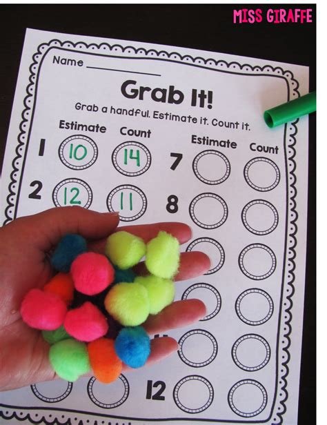 Build Number Sense By Grabbing A Handful Of Objects Estimating And