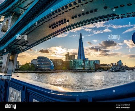 Cityscape Of London With The Famous Landmarks On The Riverside Of