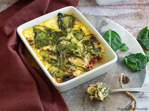 Flan salé aux épinards et fromage frais Palak Paneer Zucchini Healthy
