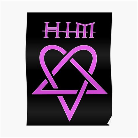 Heartagram Pink Him Band Long Heartagram Tee Him Poster For Sale By