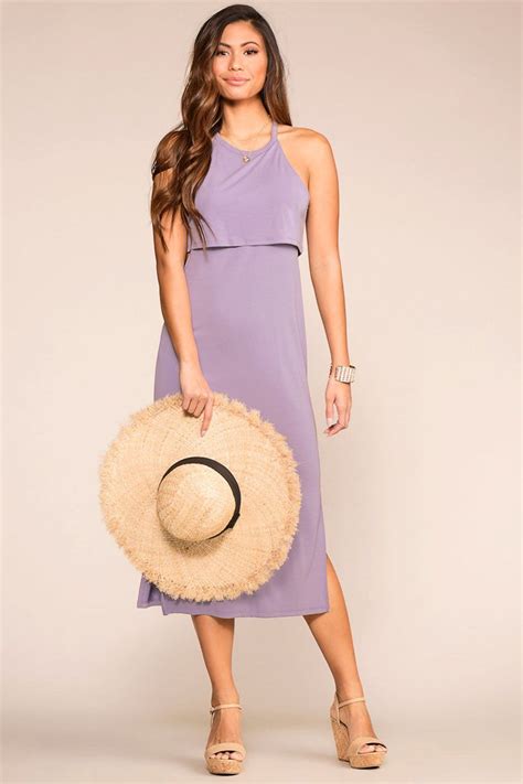 Our Hyfve Blake Lavender Midi Dress Dresses Is Breathable Priceless