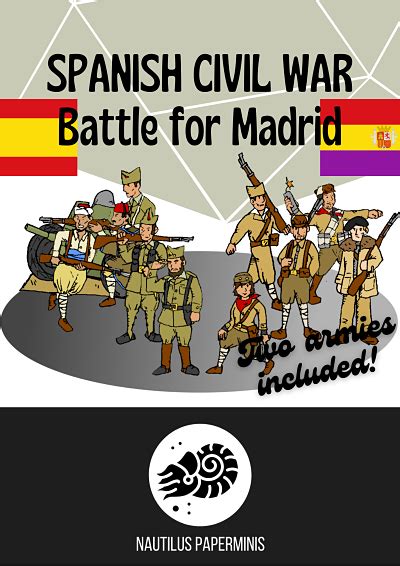 Army Set Spanish Civil War Battle For Madrid Nautilus Paperminis