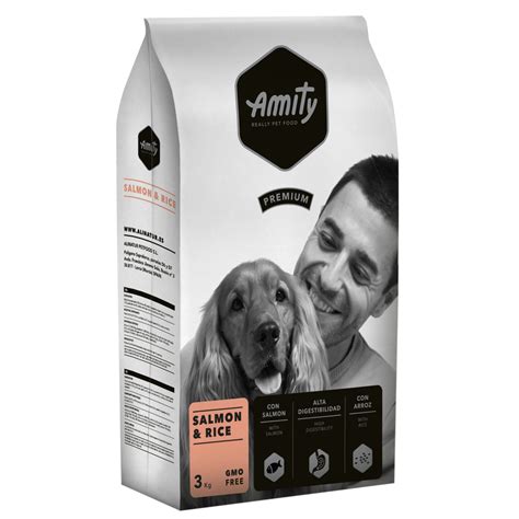 Суха храна за кучета Amity Premium Adult Сьомга и ориз 3 кг Emagbg