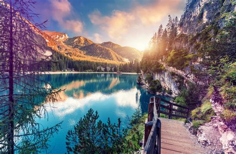 Braies Lake Italian Alps Jigsaw Puzzle In Great Sightings Puzzles On