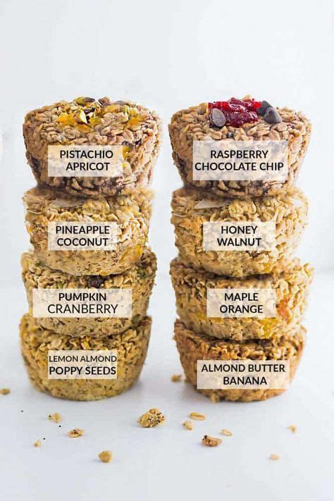 The taste & texture of vegan oatmeal raisin cookies. These baked oatmeal cups make the perfect easy and healthy ...