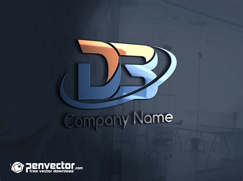 Letter Db Logo Free Vector