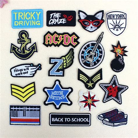 Fashion Clothes Patches For Clothing Iron On Embroidered Patches Sew On