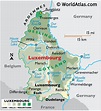 Luxembourg Large Color Map