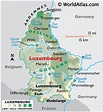 Luxembourg Large Color Map