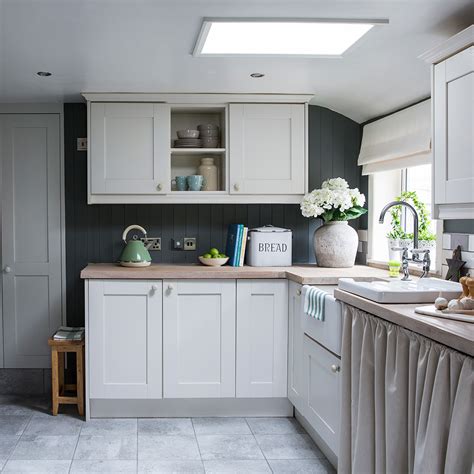 Each unit has a 2mm pvc coating that has an embossed. Shaker style kitchen makeover with modern grey walls