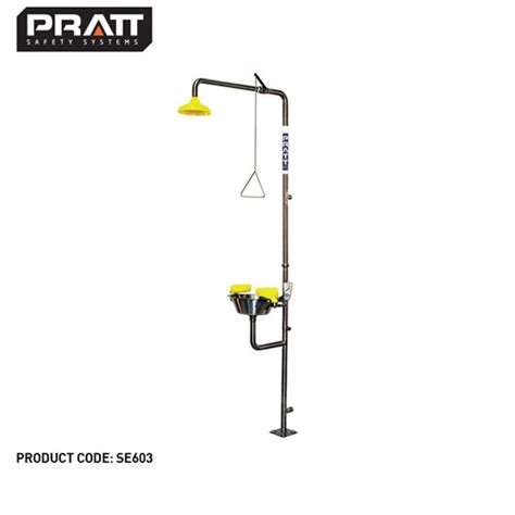 Pratt Combination Shower With Triple Nozzle Eye And Face Wash With Bowl No Foot Treadle Pratt