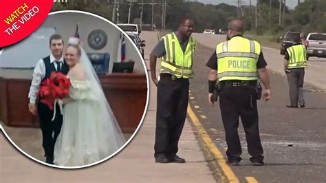 newlyweds killed in horrific car crash just minutes after wedding ceremony mirror online