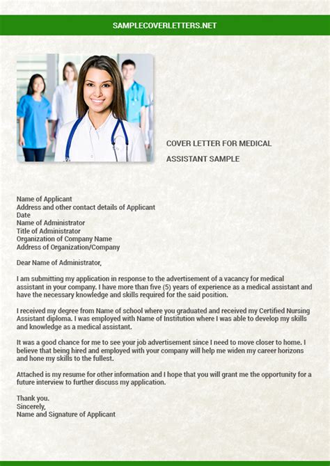 Writing a great medical receptionist cover letter is an important step in getting hired at a new job, but it can be hard to know what to include and how to format a cover letter. Cover Letter for Medical Assistant Sample | Sample Cover ...