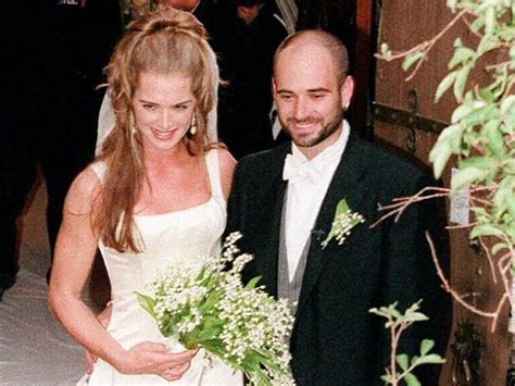 Andre Agassi With Brooke Shields Wedding Pic Super Wags Hottest