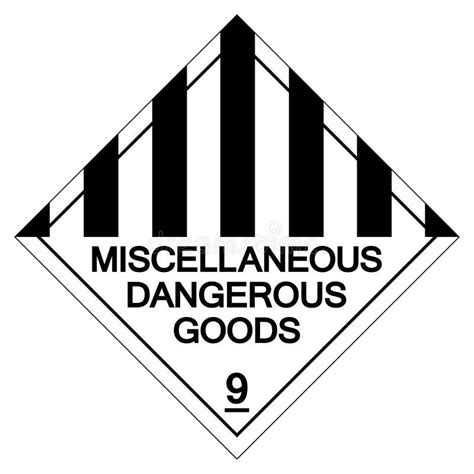 Miscellaneous Dangerous Goods Symbol Sign Vector Illustration Isolate