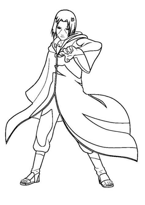 Printable Uchiha Itachi Coloring Pages Anime Coloring Pages