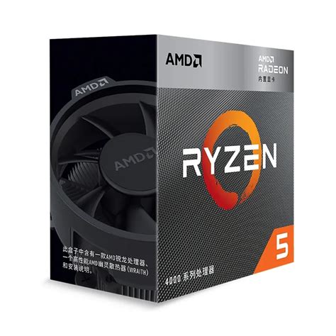 Amd Radeon Graphics Desktop Processor Ryzen 5 4600g Cpu 4000 Série