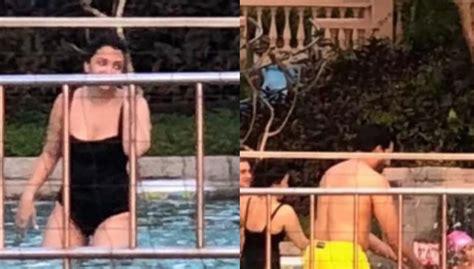 Aishwarya Rai Bachchan Hits Pool In Black Swimsuit With Abhishek Pics Go Viral