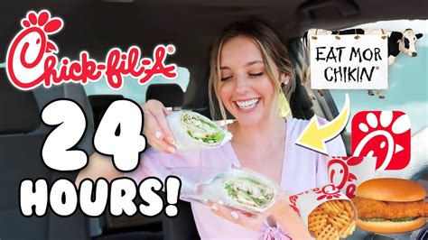 Only Eating Chick Fil A For 24 Hours Youtube