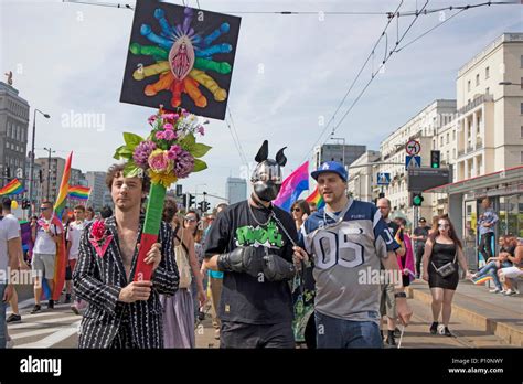 Warsaw Poland June 9 2018 Participants Of Large Equality Parade Lgbt Community Pride