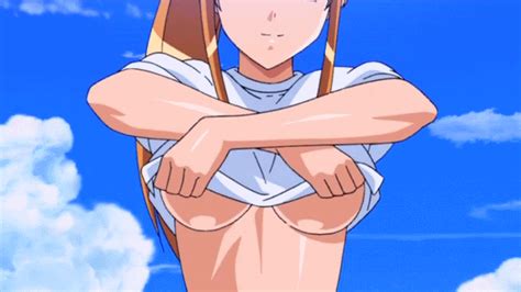 Asou Saori 15 Bishoujo Hyouryuuki Animated Animated  Bouncing Breasts Breasts Brown