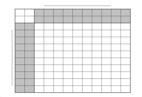10 square football pool template printable templates
