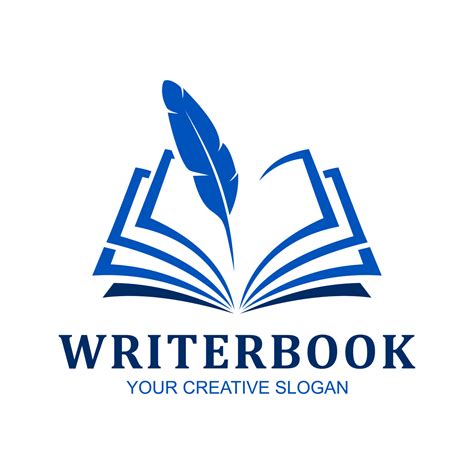 Writerbook Vector Logo 7688763 Vector Art At Vecteezy