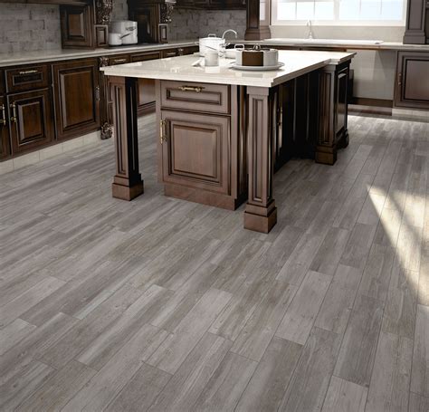 Style Selections Woods Vintage Gray 6 In X 24 In Glazed Porcelain Wood