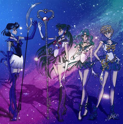 Outer Senshi Redesign By Vanessas Magic By Chouuu On Deviantart