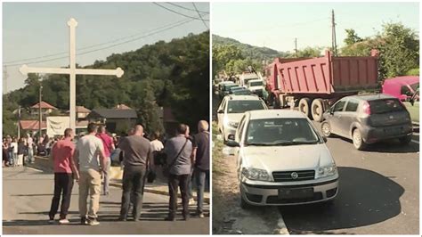 U mestu Rudare na severu Kosova okupljanje građana barikada i dalje tu