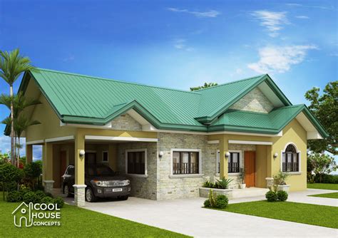 The overall design comes with two bedrooms and two bathrooms, one of which is an ensuite toilet and bath of the master's bedroom. Bungalow House Design with 3 Bedrooms and 2 Bathrooms ...