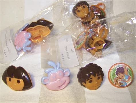 Dora Diego And Boots Cupcake Ring Toppersdora The Explorer