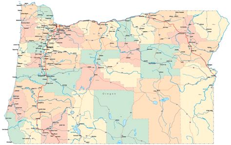Oregon County Maps Images
