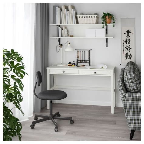 Whether youre working from home unlocking new game levels or putting in hours at the office desks and computer desks are by your side. HEMNES Desk with 2 drawers - white stain - IKEA