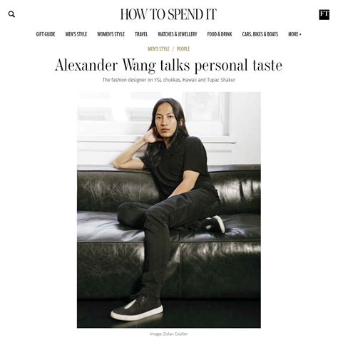 Alexander Wang Talks Personal Taste — Christina Ohly Evans