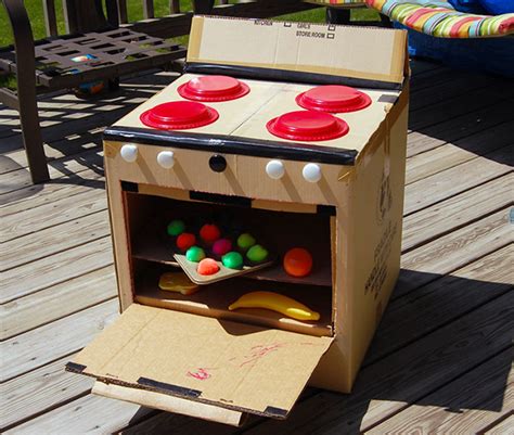 12 Cool Diy Cardboard Playhouses And Toys For Kids Cardboard Playhouse