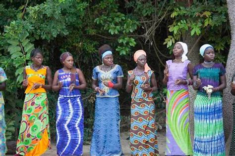 Senegal Ladies In The Casamance Region Preparing To Perform A