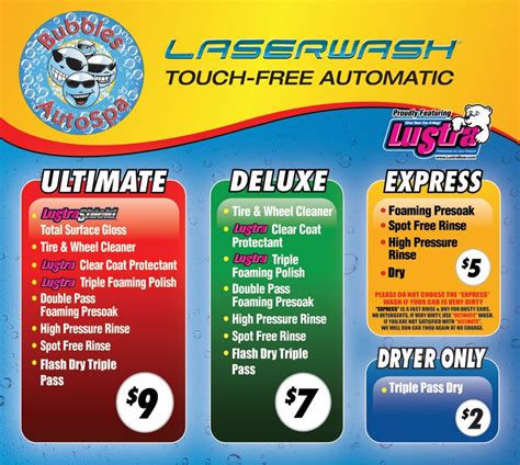 Car Wash Service Menu In Las Vegas Car Wash Services Car Wash Wash