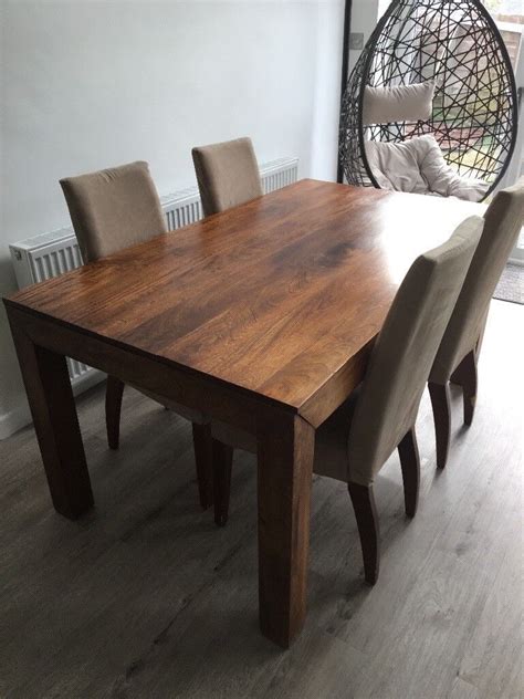 Mango Dining Table Mango Wood Dining Table And Chairs Boston 180cm