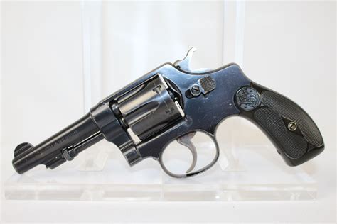 S W Smith Wesson Hand Ejector Double Action Revolver Antique