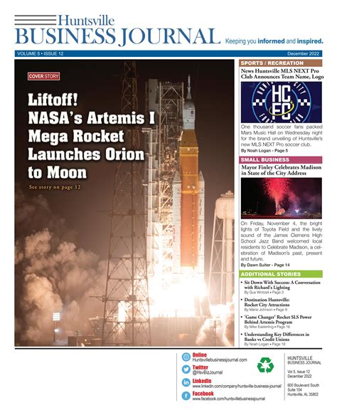 December 2022 Issue Huntsville Business Journal by EVENT Magazine - Issuu
