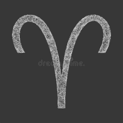aries zodiac sign line art stock vector illustration of silver 114241655