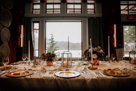 Stunning Wedding Decor At Nita Lake Lodge Whistler Lake Lodge Private