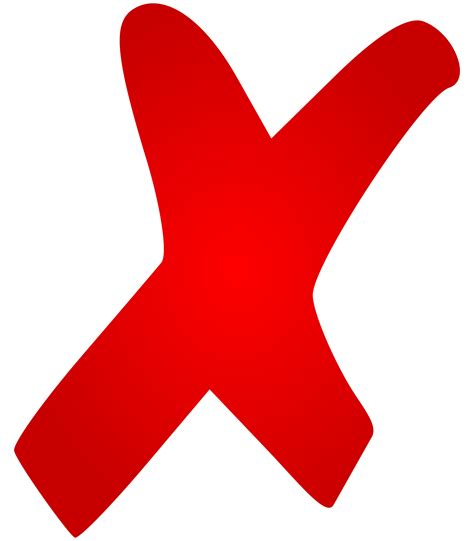 X Mark Symbol Cross Clip Art X Mark Png Download 20002286 Free