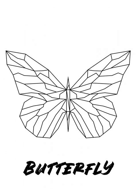 Geometric Butterfly Poster By Al Displate Geometric Art Animal